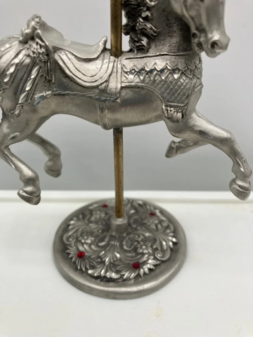 Fine Pewter Carousel Horse Vintage 1991 BKS Fine Pewter 5